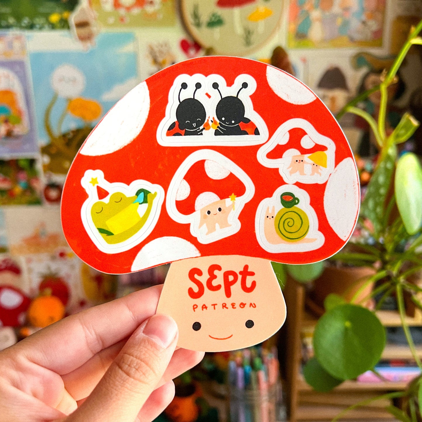Fall Friends Mushroom Sticker Sheet