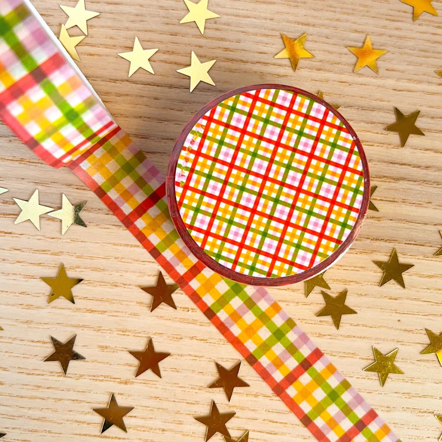 Pink Plaid Washi Tape