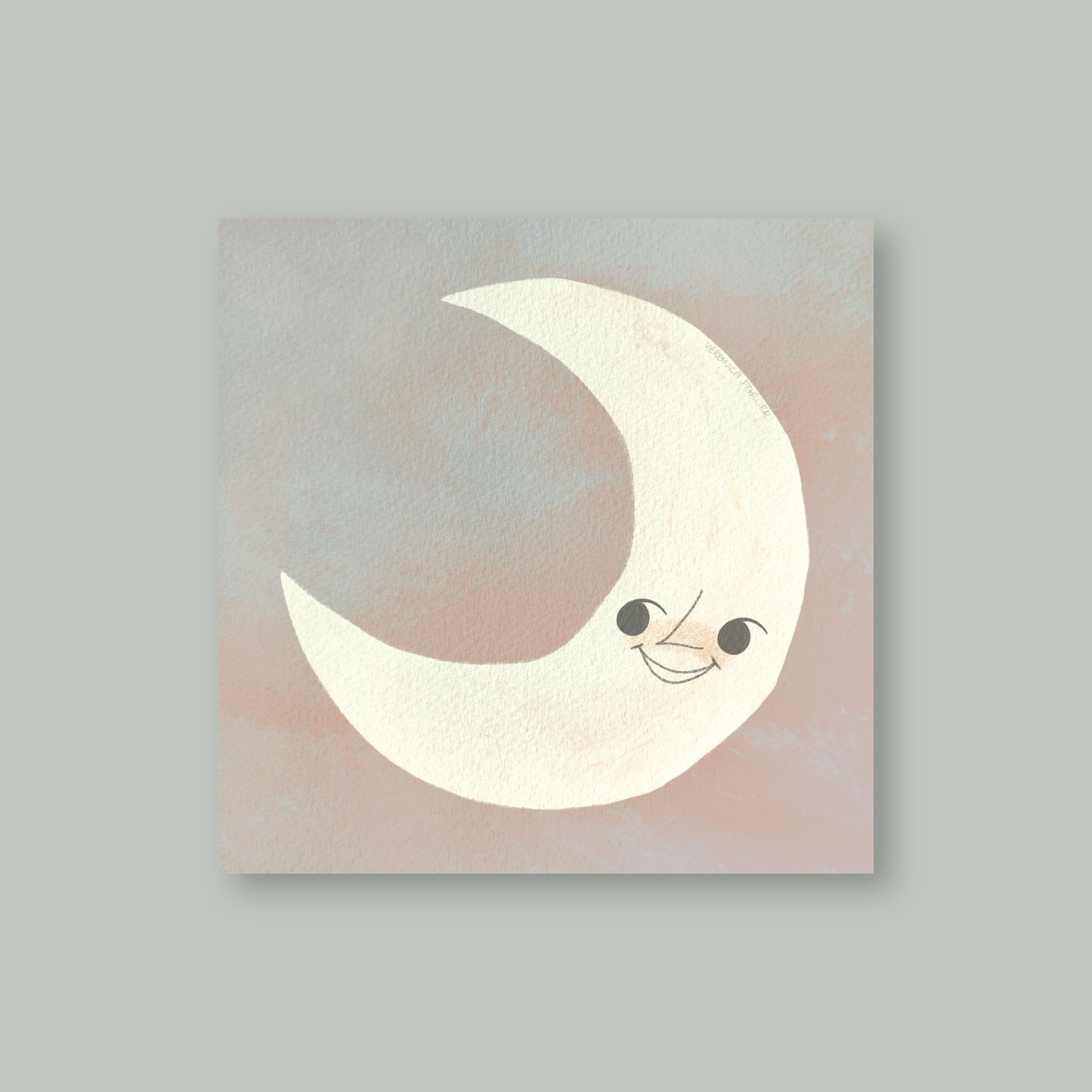 Happy Moon Art Print