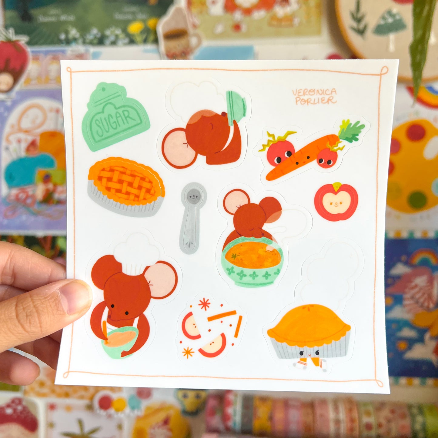 Cozy Activities Sticker Sheet