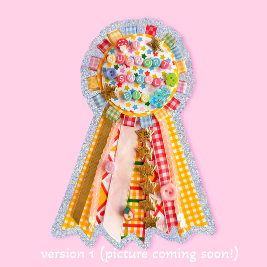 I Support Small Biz Glitter Sticker