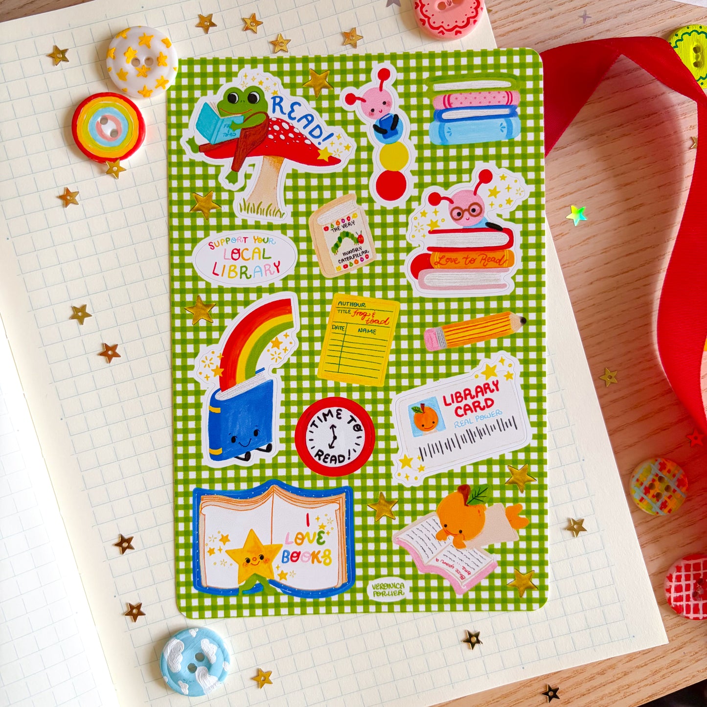 I Love To Read Sticker Sheet