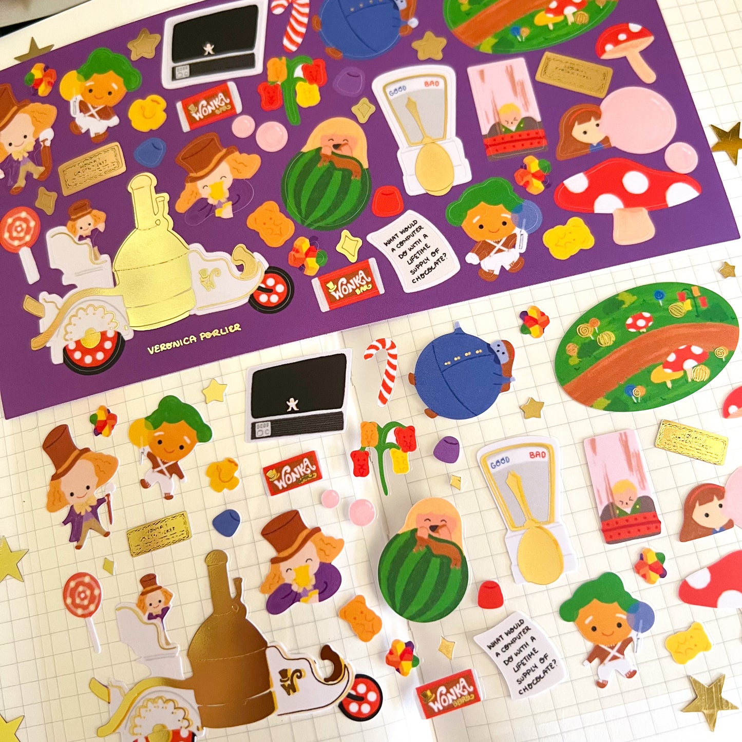 Wonka Sticker Sheet
