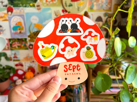 Fall Friends Mushroom Sticker Sheet