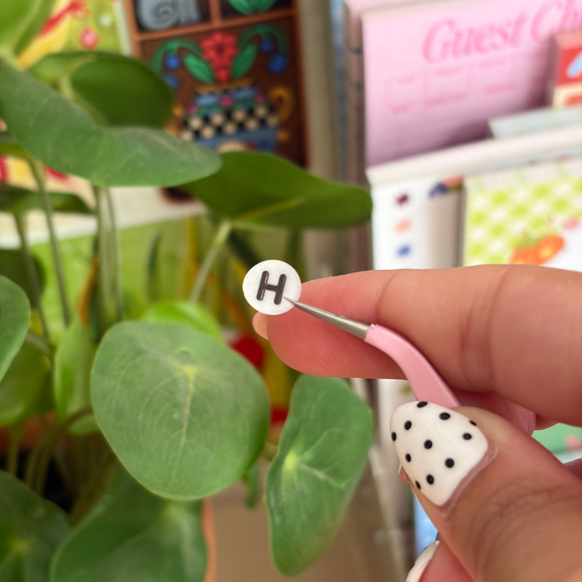 Alphabet Letter Bead Sticker Washi Tape
