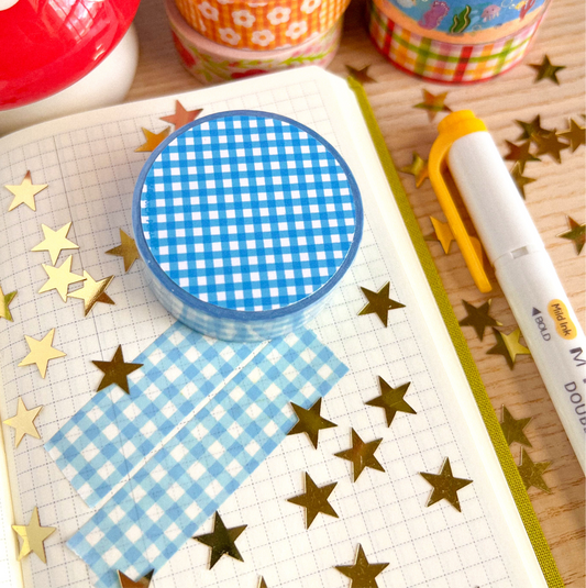 Blue Plaid Washi Tape
