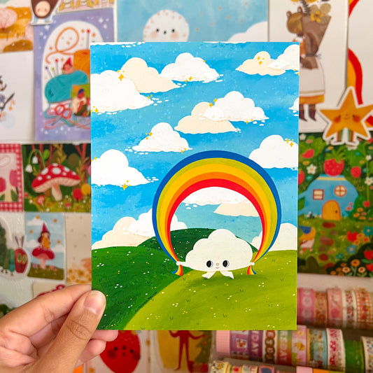 Cloud Fun Postcard Print