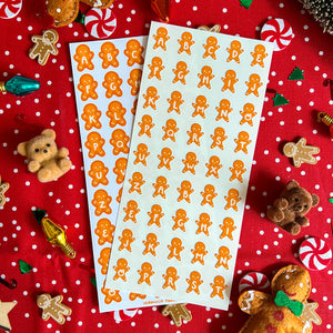 Gingerbreadman Alphabet Stickers