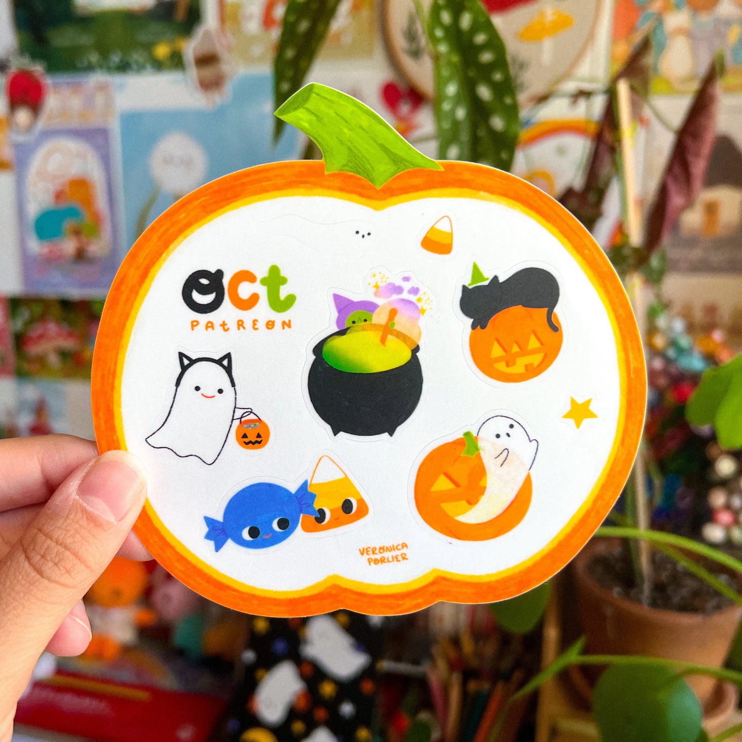 Halloween Pumpkin Sticker Sheet