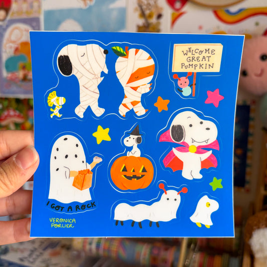 Snoopy & Friends Halloween Sticker Sheet