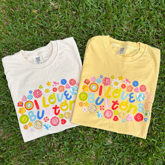 PRE-ORDER: I Love Buttons T-Shirt