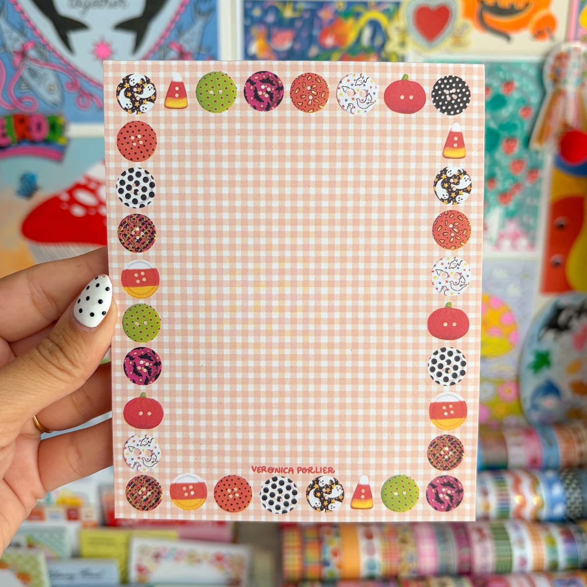 Spooky Buttons Notepad