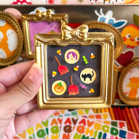 Halloween Treats Original Mini Magnet Painting