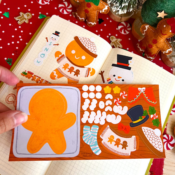 Gingerbreadman Decorating Sticker Sheet