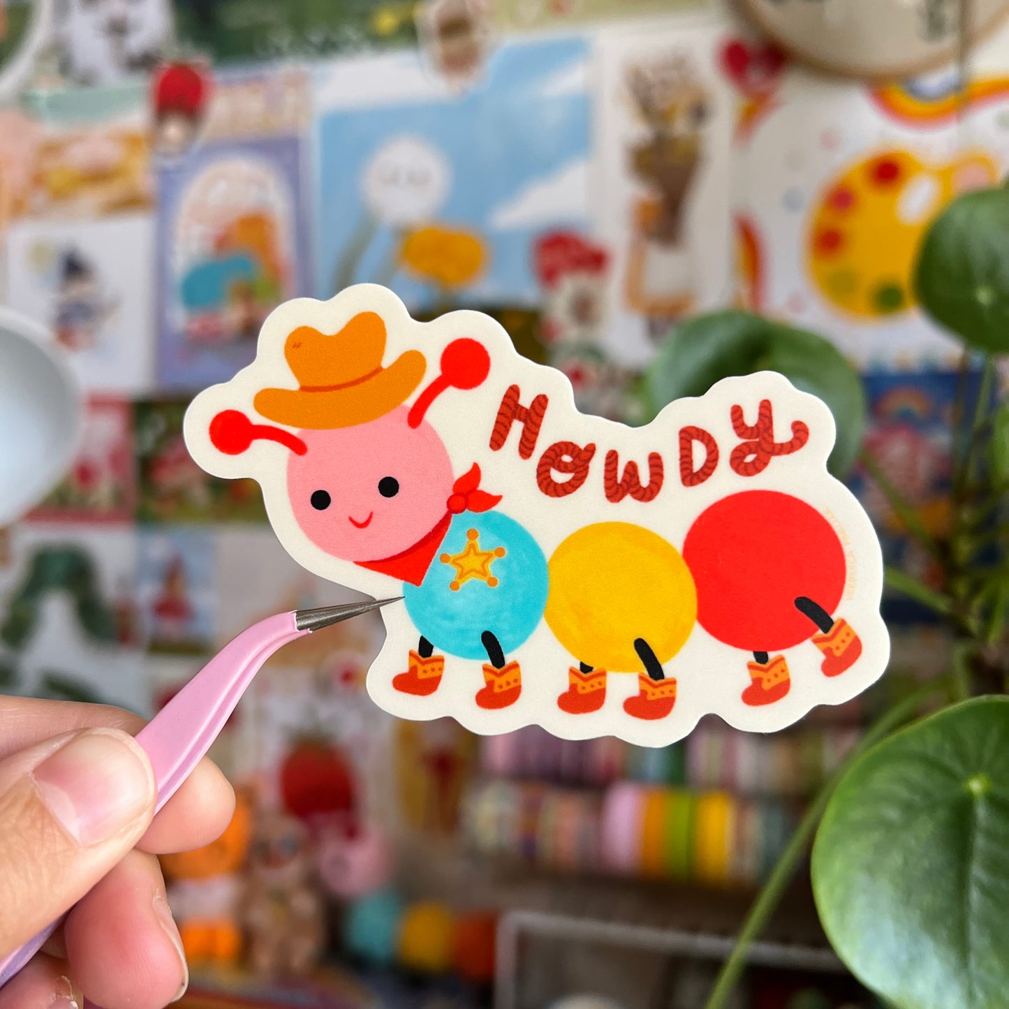 Howdy Busy Bug Sticker