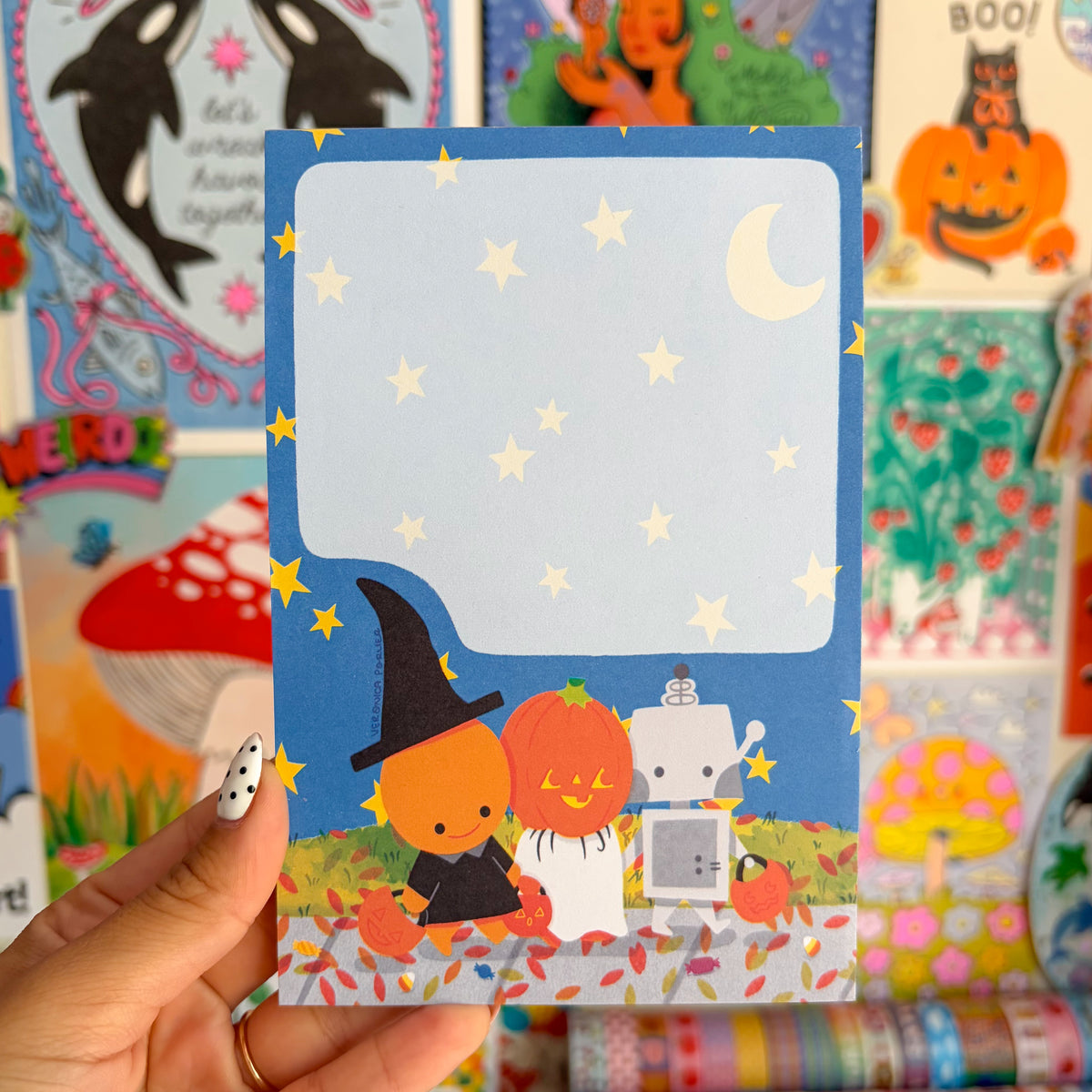 Clementine Goes Trick or Treating Notepad