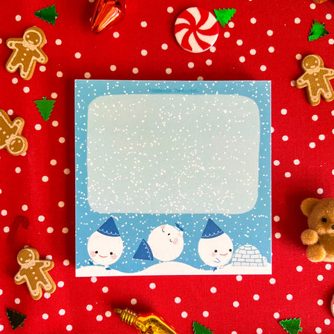 Snowman Memo Pad