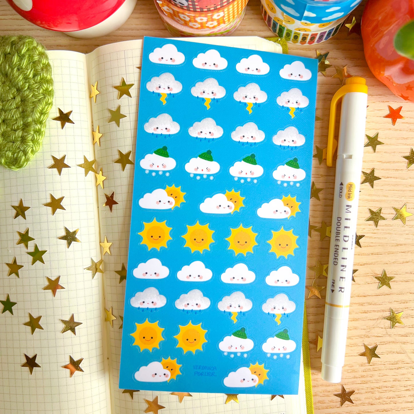 Weather Sticker Sheet (2 Pack)