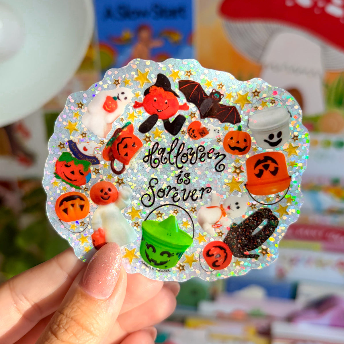 Halloween is Forever Glitter Sticker