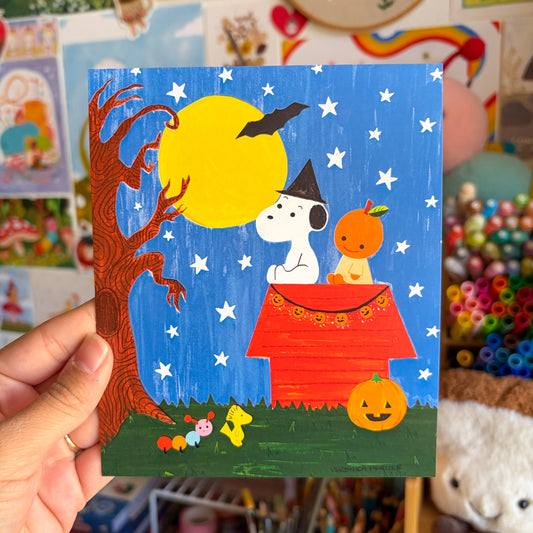 Snoopy & Clementine’s Halloween Print