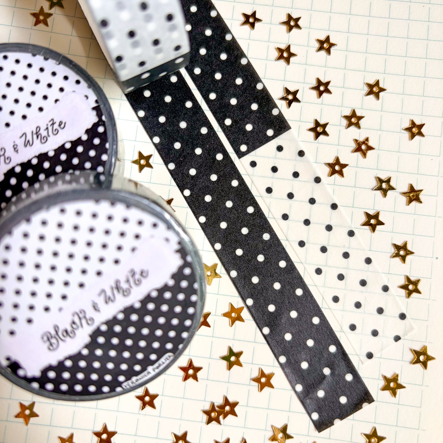Black & White Polka Dot Washi Tape