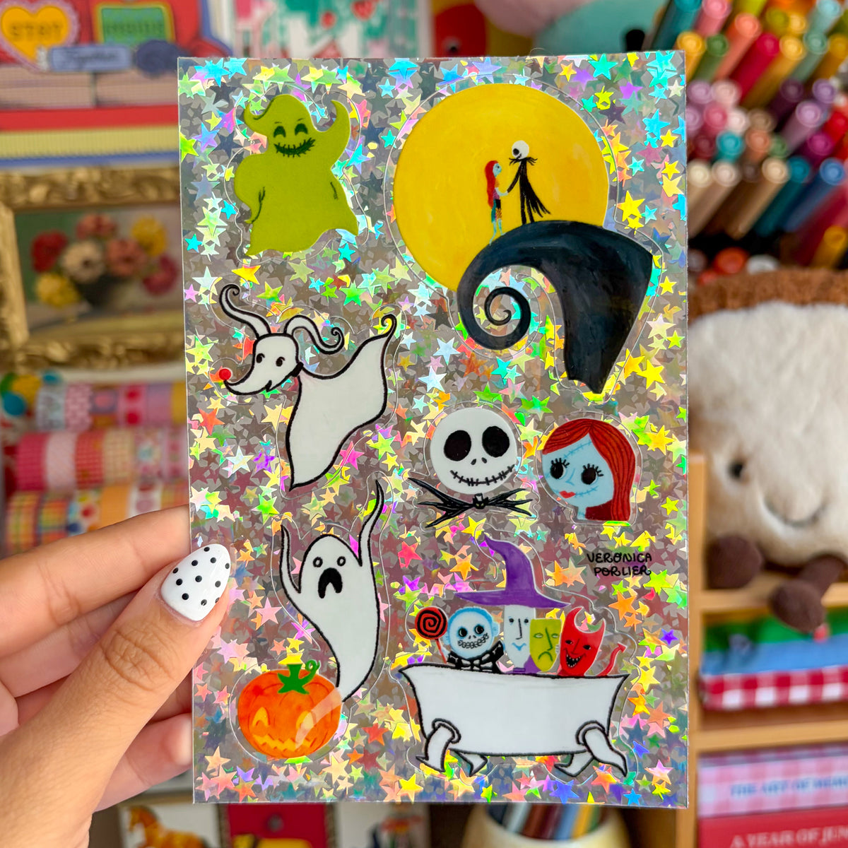 Halloween Nightmares Holographic Sticker Sheet