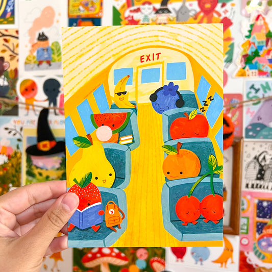 Back to School Postcard Print