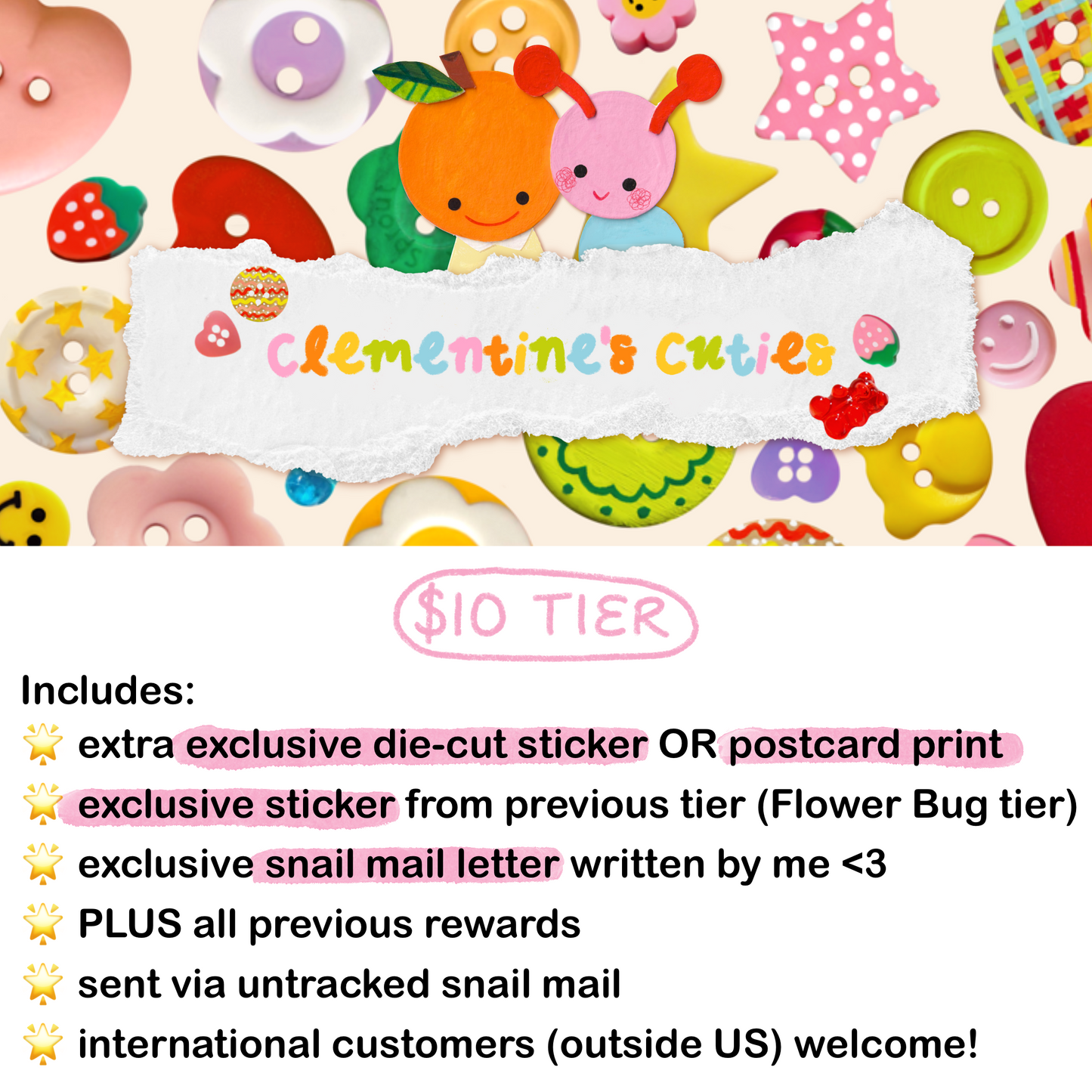 Busy Bug’s Snail Mail Clubs