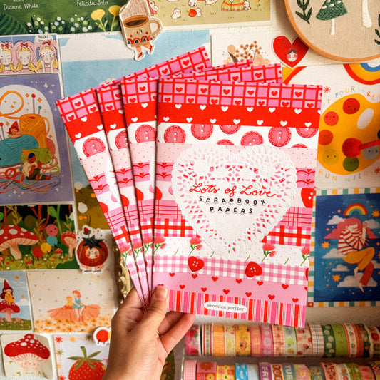Lots of Love Scrapbook Paper Booklet