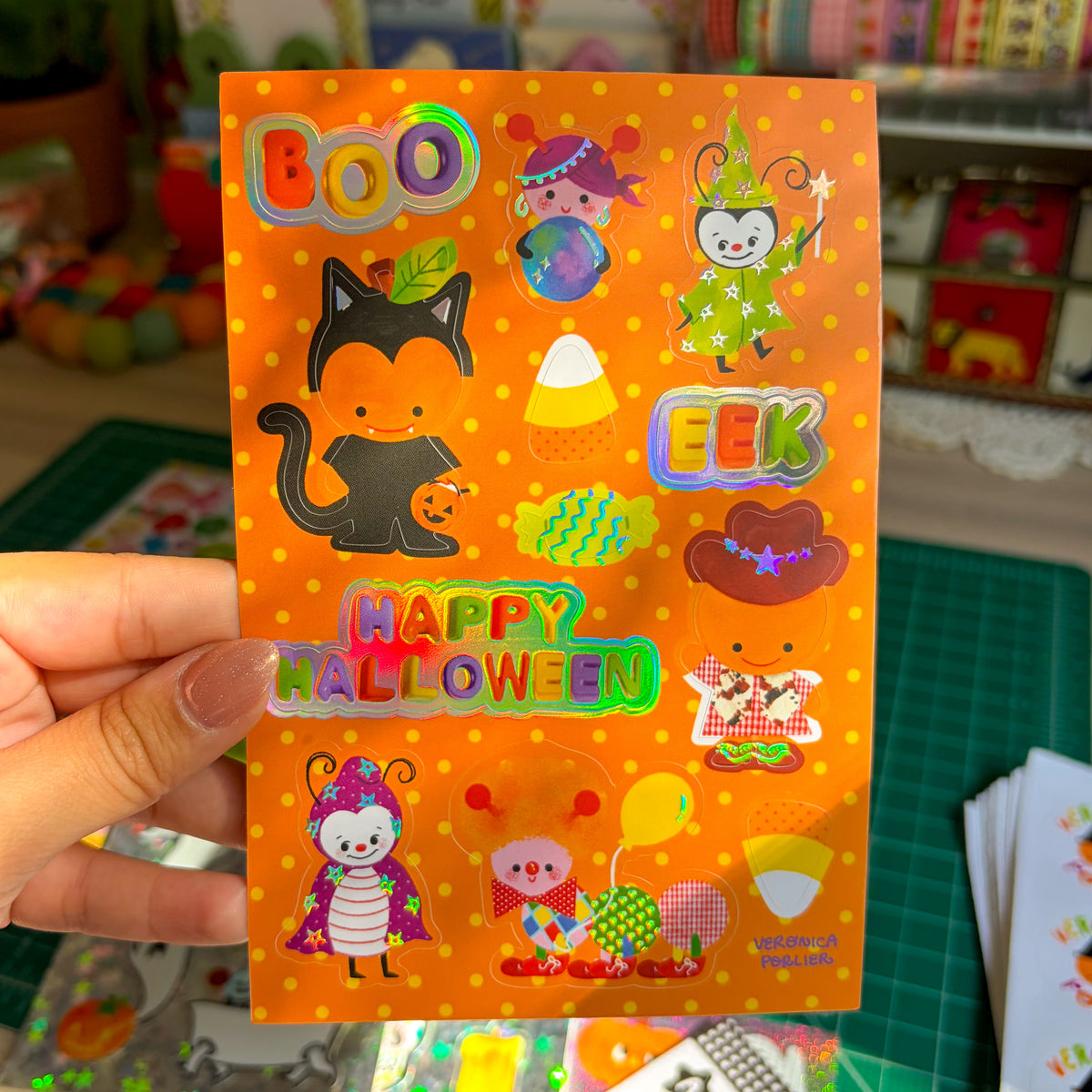 Halloween Friends Holographic Sticker Sheet