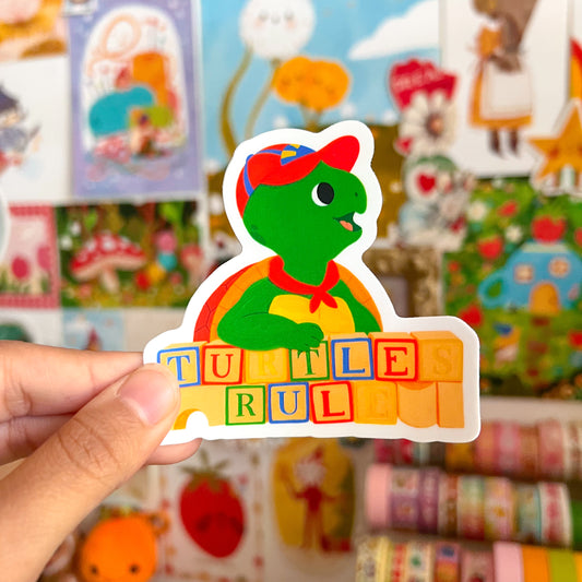 Turtle’s Rule Franklin Sticker