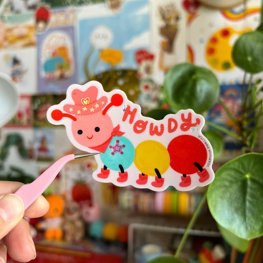 Sparkly Pink Pony Busy Bug Sticker