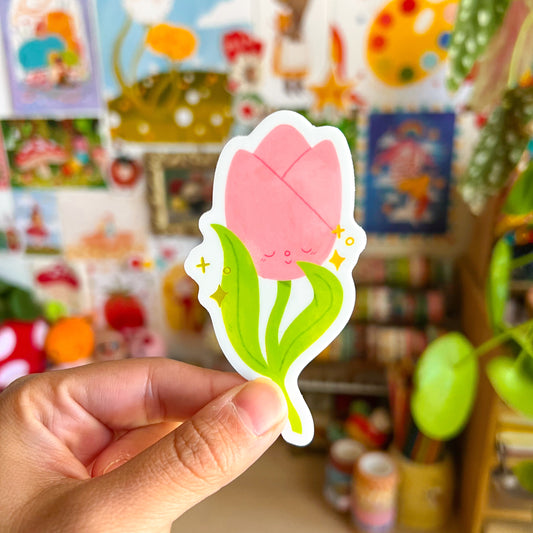 Holographic Tulip Sticker