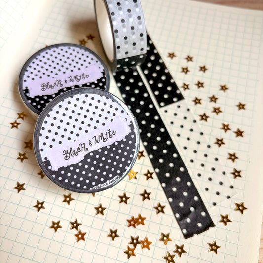 Black & White Polka Dot Washi Tape