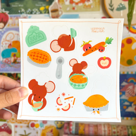 Cozy Activities Sticker Sheet