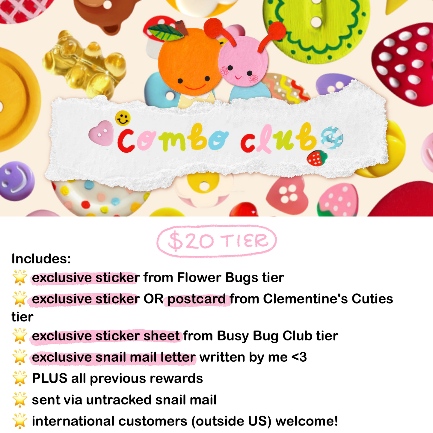 Busy Bug’s Snail Mail Clubs