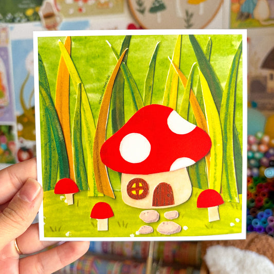 Mushroom Home Print