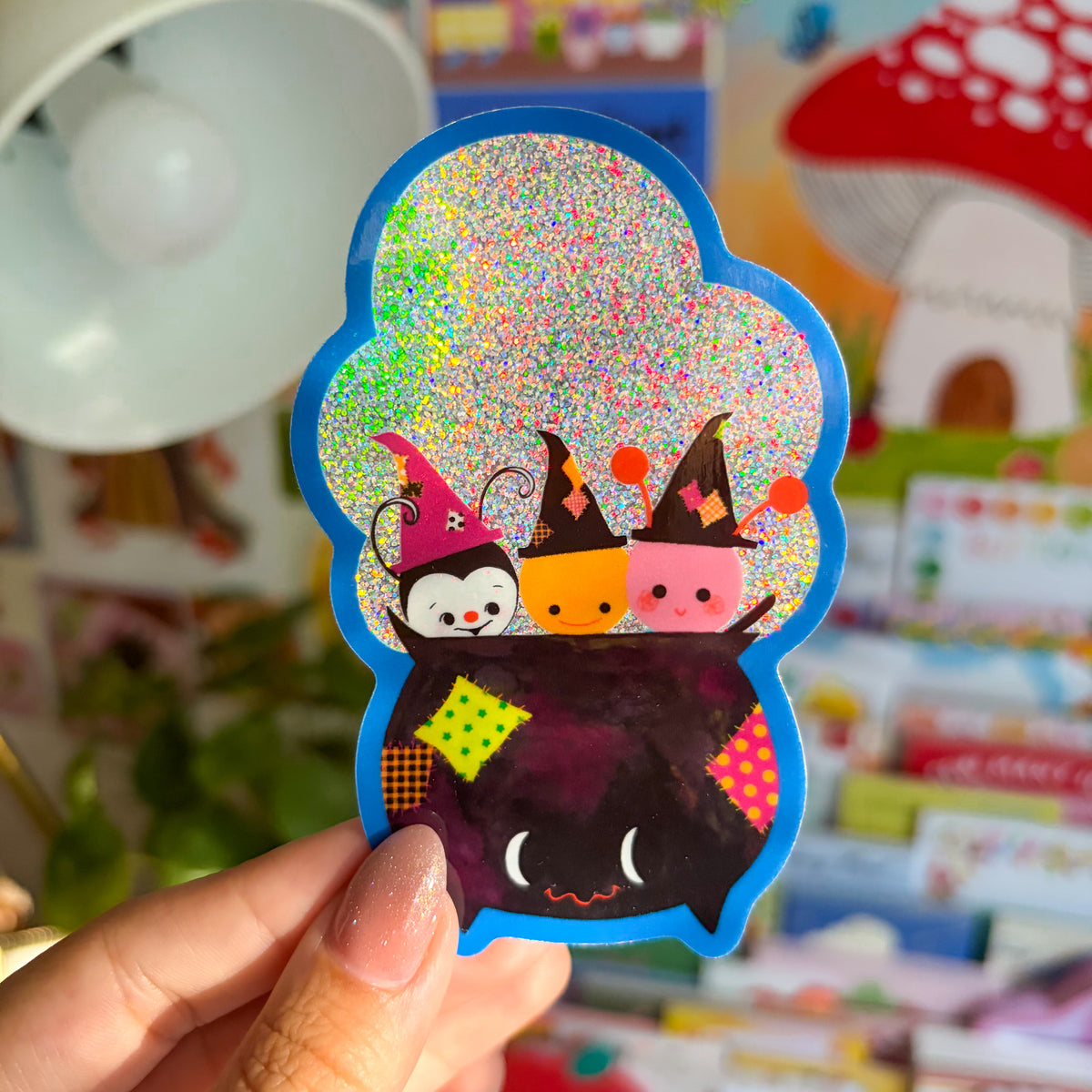 Cauldron Cuties Glitter Stickers