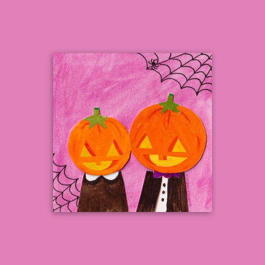 Pumpkin Couple Print