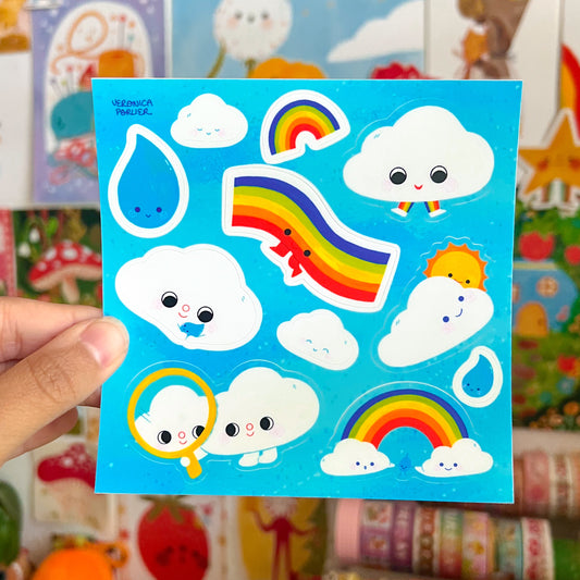 Cloudy Days Sticker Sheet