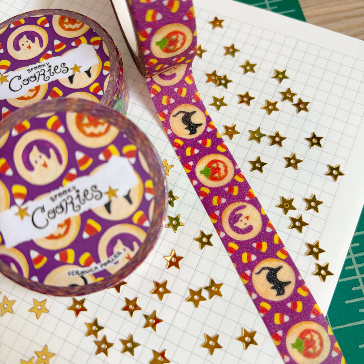 Spooky Cookies Glitter Washi Tapes