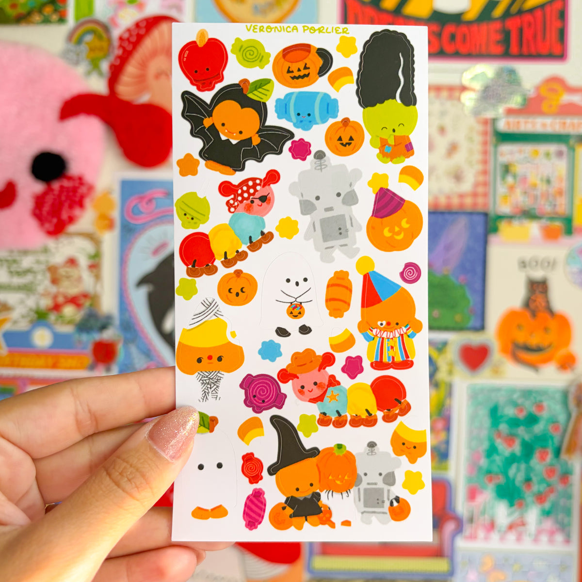 Eek! Let’s Trick or Treat! Sticker Sheet