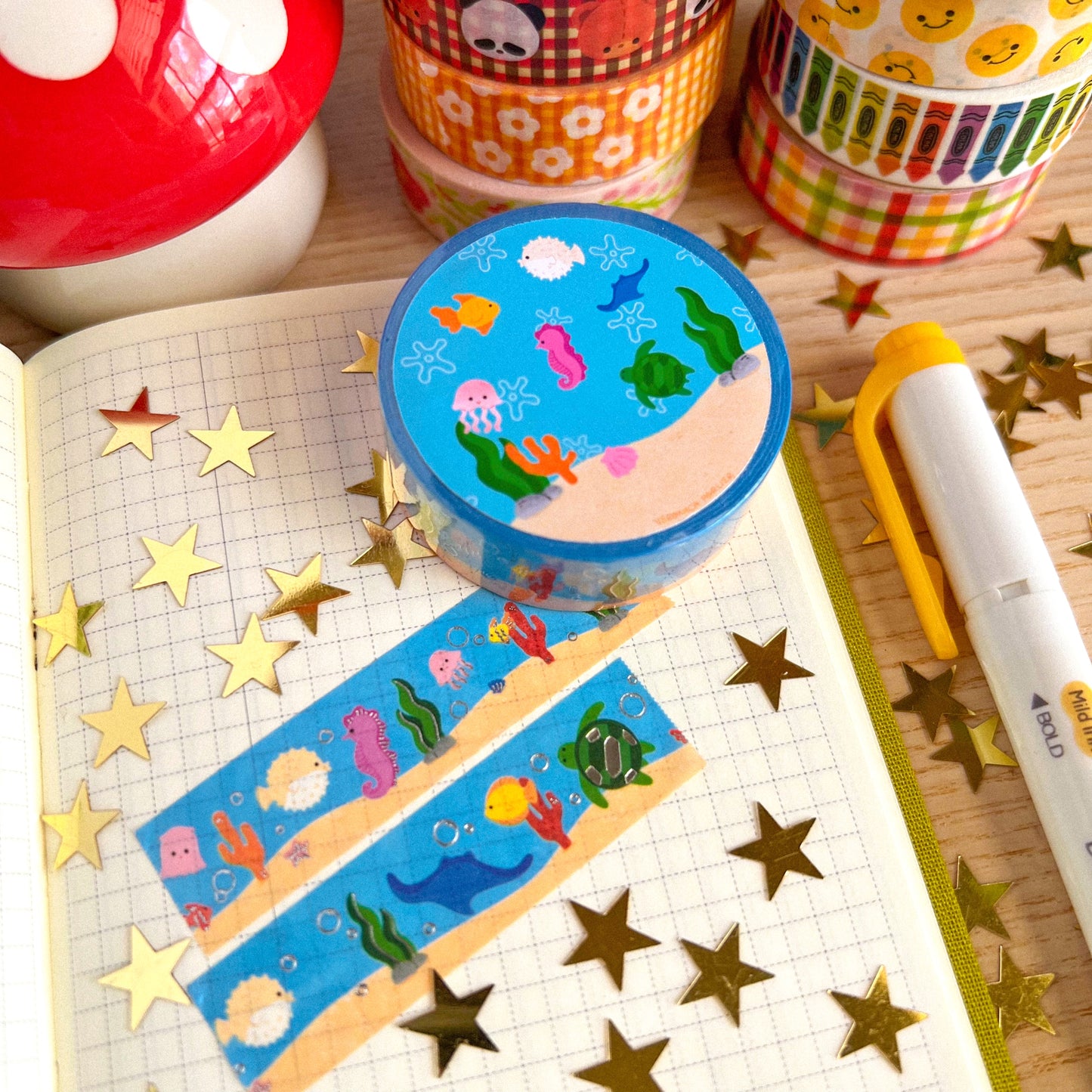 Holographic Sea World Washi Tape