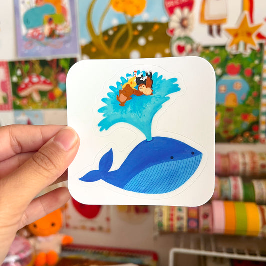 Little Bear Whale Sticker