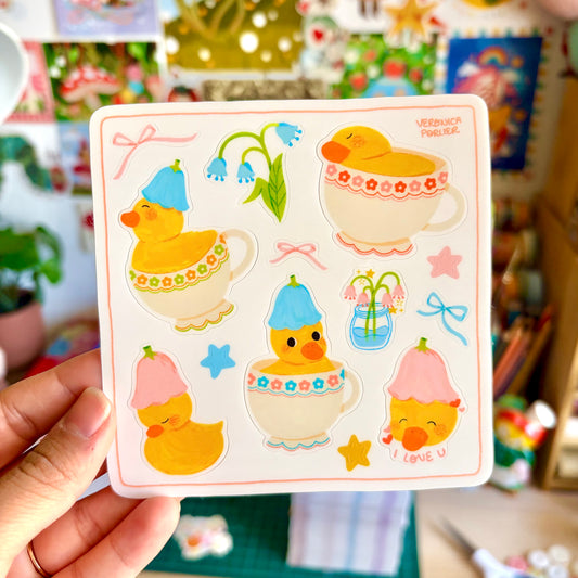 Duck Time Sticker Sheet