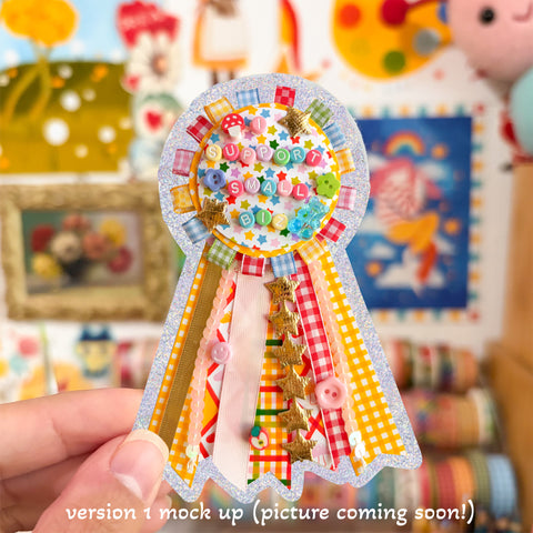 I Support Small Biz Glitter Sticker