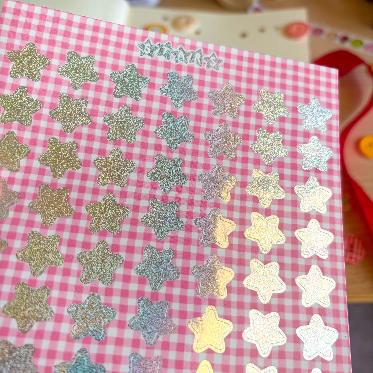 Star Glitter Sticker Sheet