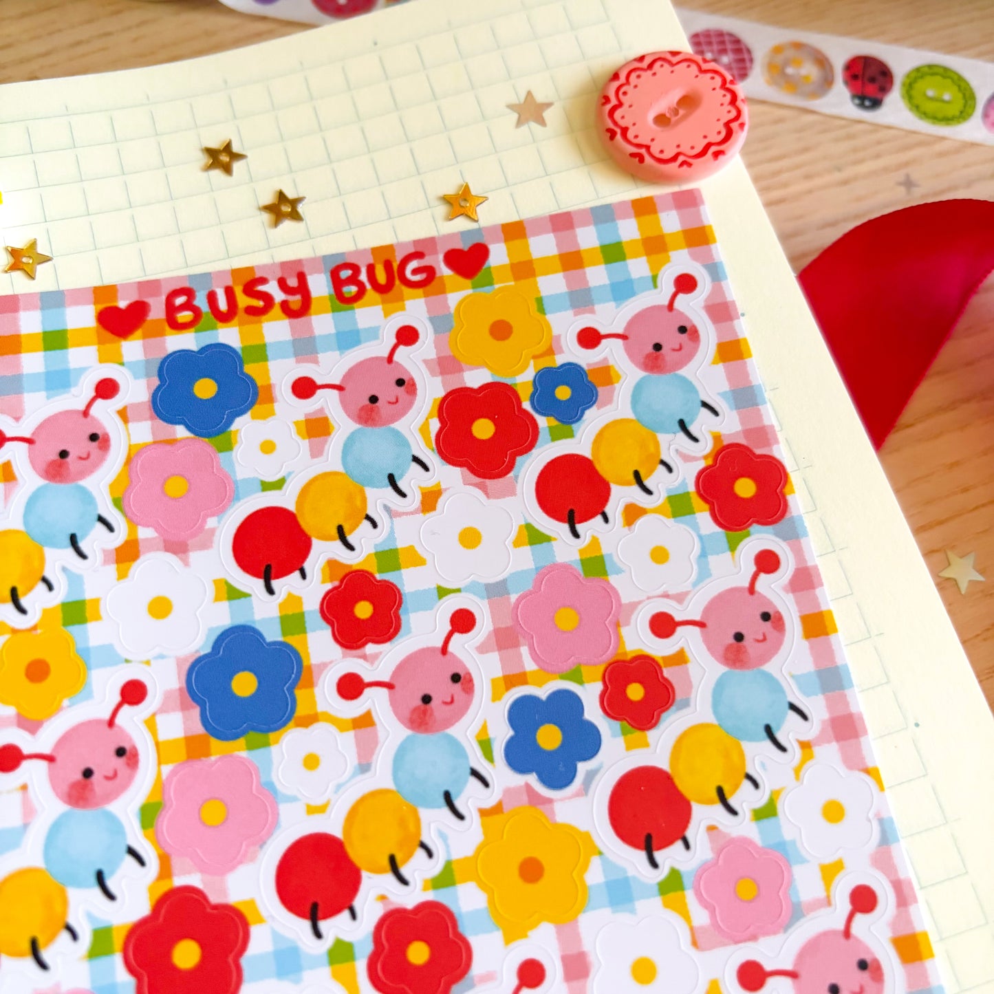 Busy Bug Sticker Sheet