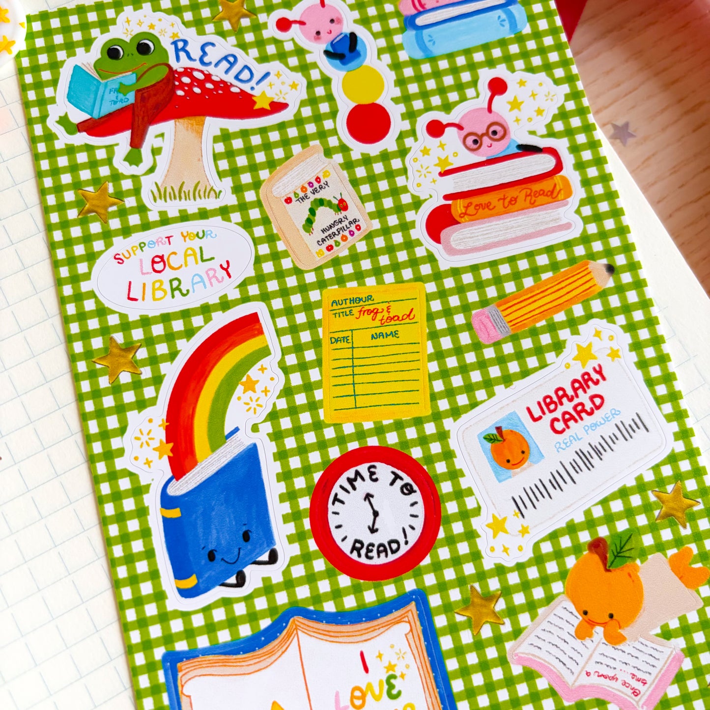 I Love To Read Sticker Sheet