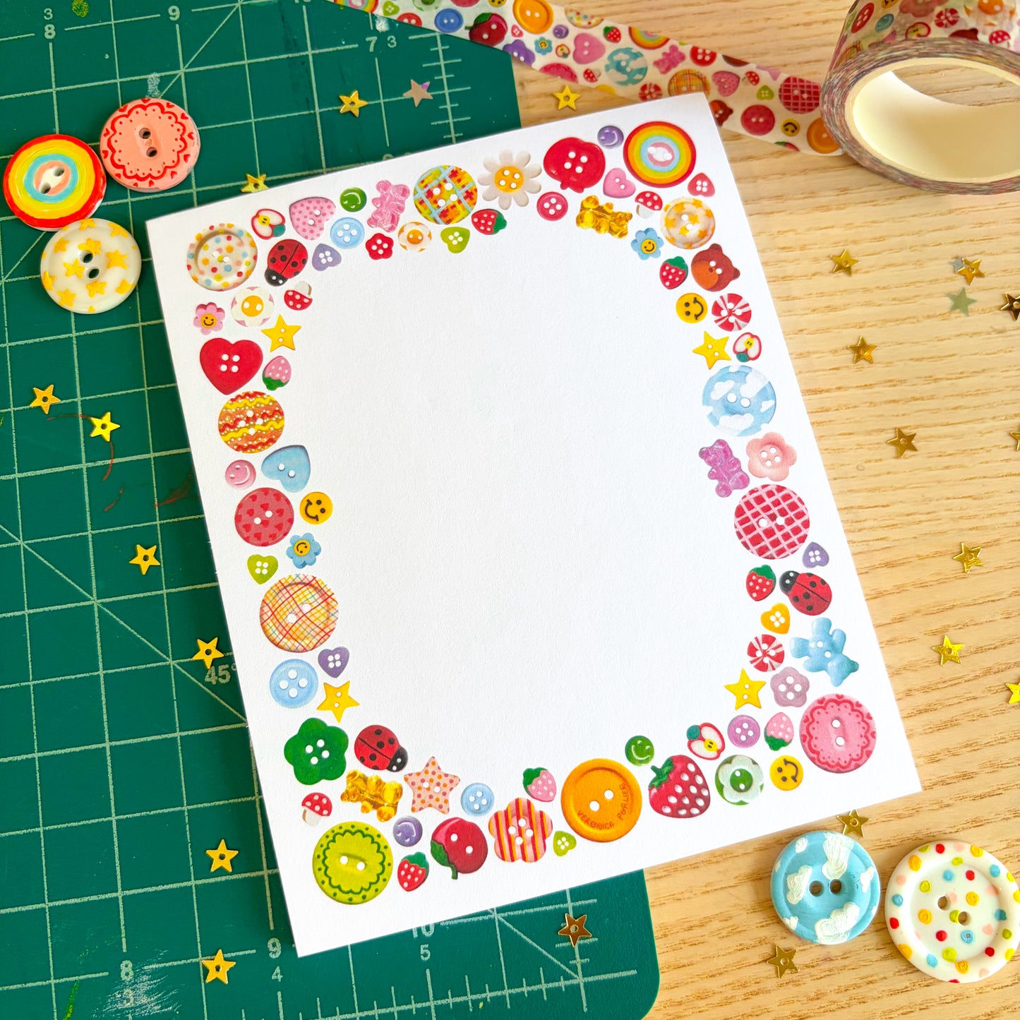Busy Bug's Buttons Memo Pad